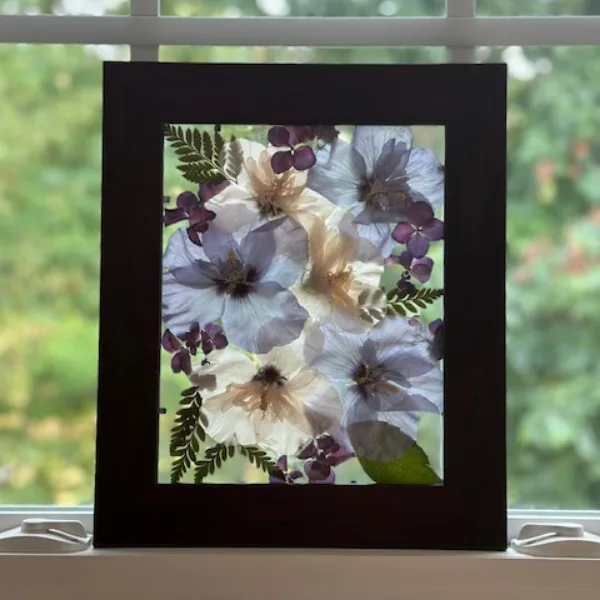 Small pressed flower frame