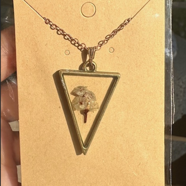 locket with flowers